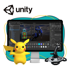 Мир игр на Unity 2D на популярном движке + AI-помощники - КИБЕРшкола программирования для детей, компьютерные курсы для школьников, начинающих и подростков - KIBERone г. Можайск