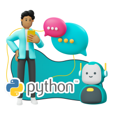 Умный чат-бот на Python - КИБЕРшкола программирования для детей, компьютерные курсы для школьников, начинающих и подростков - KIBERone г. Можайск